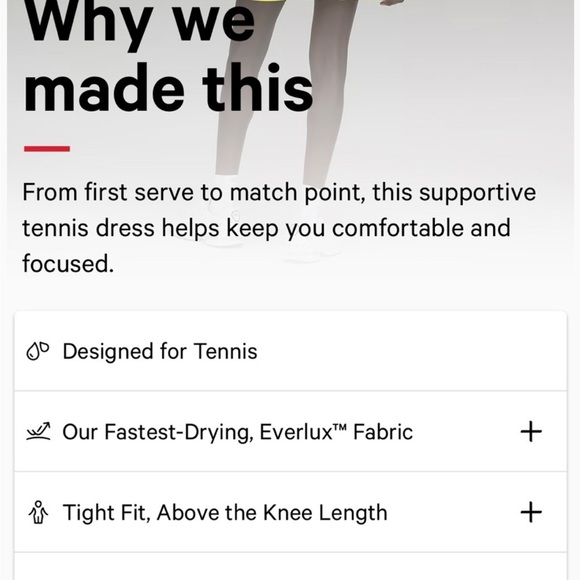 Lululemon Court Crush Dress Size 4 - Picture 3 of 11